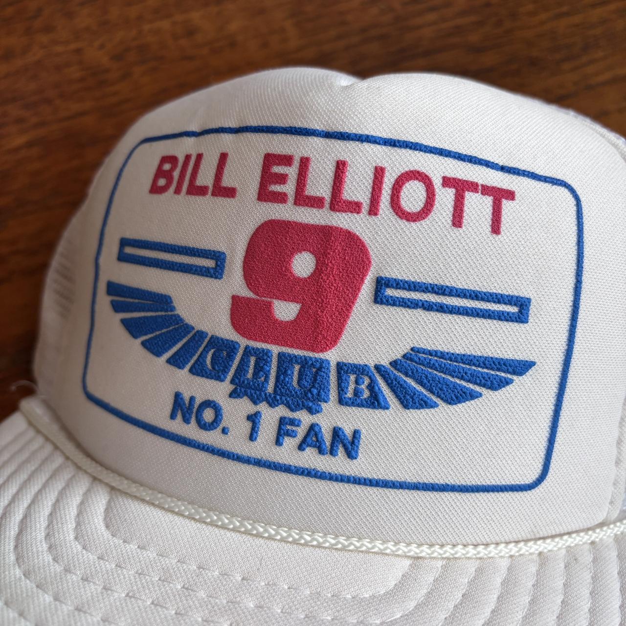Vintage 90s USA Bill Elliott club NASCAR motorsport trucker cap