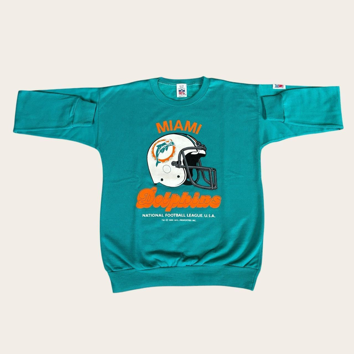 Vintage 80s Miami Dolphins NFL American Football sweatshirt