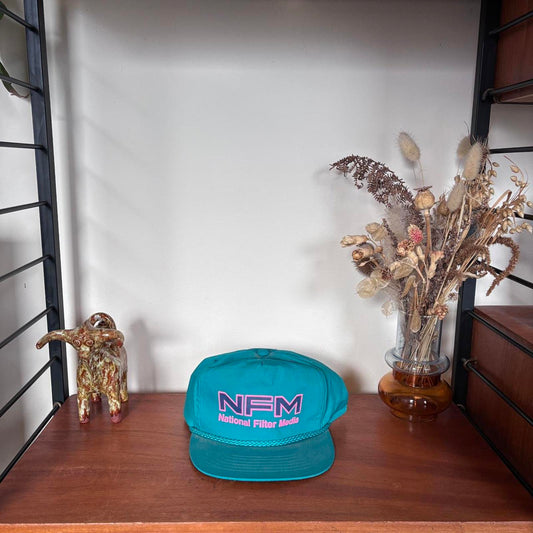 Vintage 90s National Filter Media air pollution control engineering workwear cap