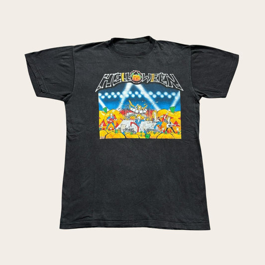Vintage 80s Helloween live the UK heavy metal rock music band t-shirt