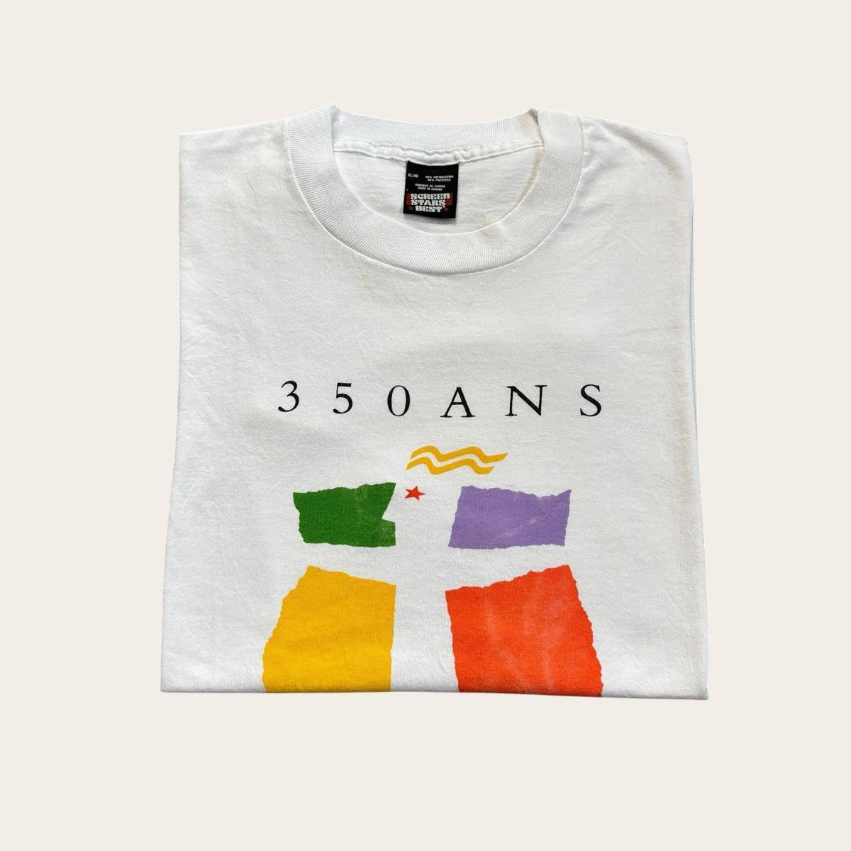 Vintage 90s Montreal festival Quebec music culture souvenir t-shirt