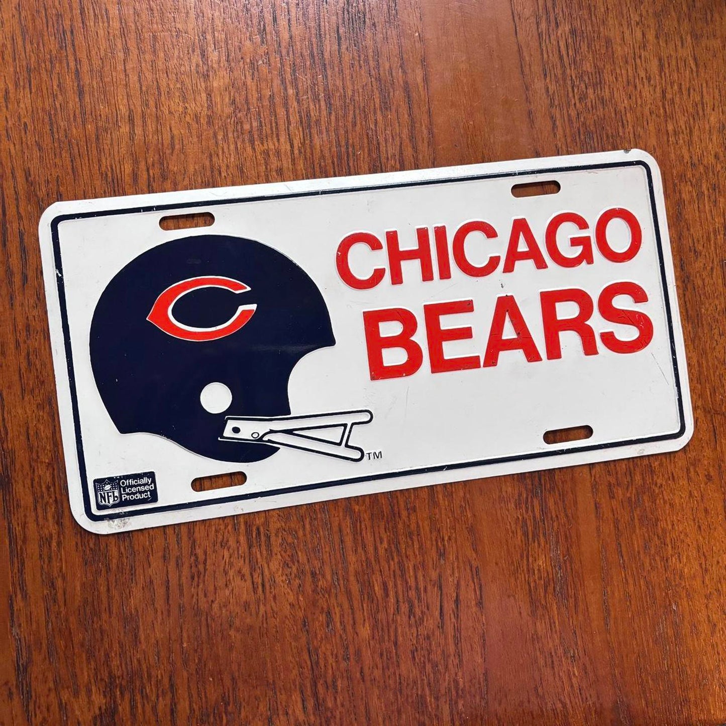 Vintage 90s USA Chicago Bears NFL promotional American license plate
