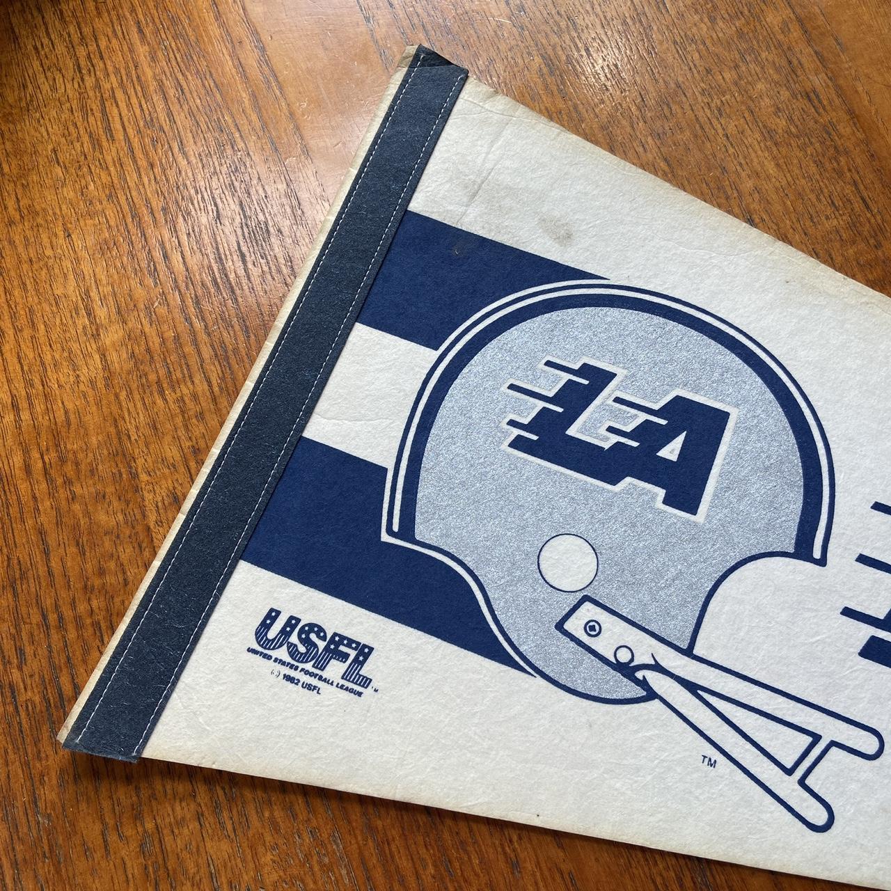 Vintage 80s USA Los Angeles Express United States Football League American Football felt pennant