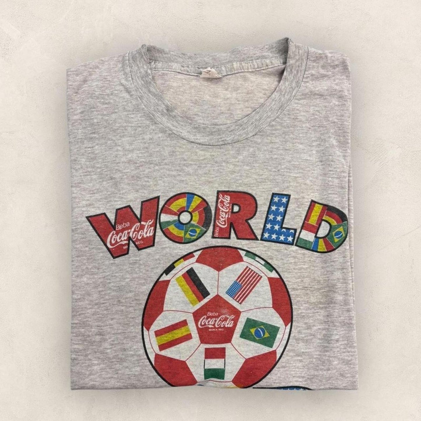Vintage 90s USA World Cup 94 football tournament Coca Cola promotional t-shirt