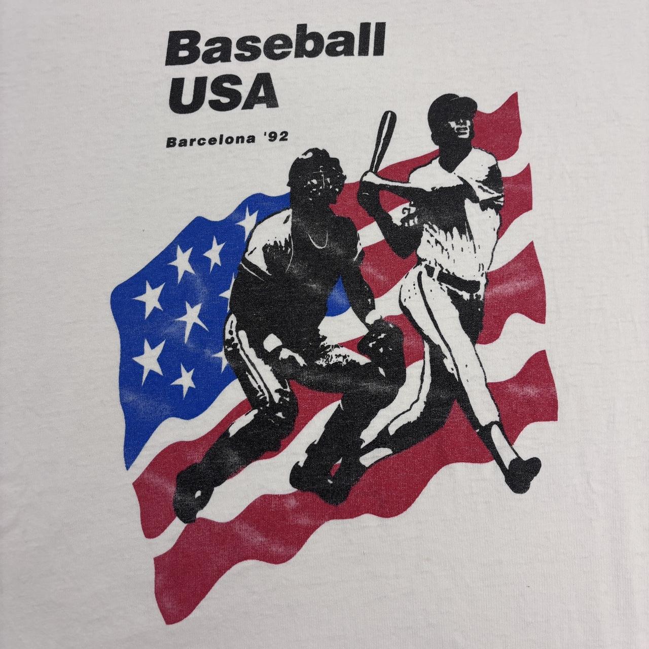 Vintage 90s USA baseball team Barcelona Olympics summer games athletics t-shirt