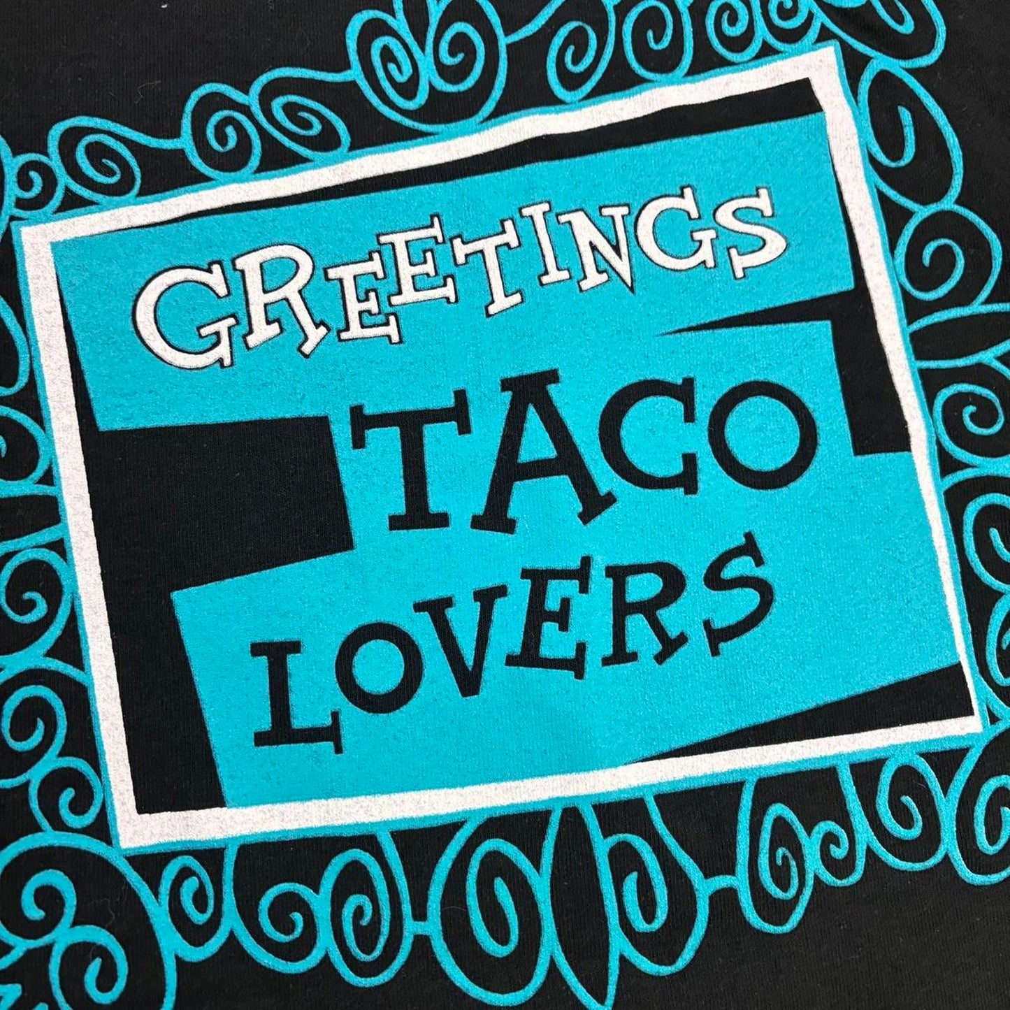 Vintage 90s USA Taco Bell Rocky & Bullwinkle comic promotional t-shirt