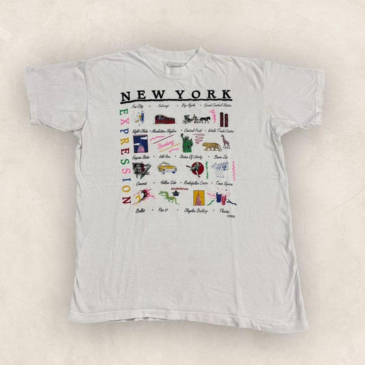 Vintage 90s USA New York City Expressions tourist souvenir graphic t-shirt
