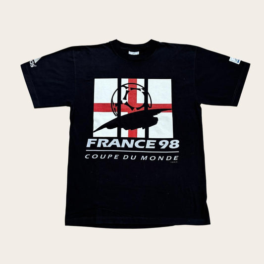 Vintage France 98 World Cup football tournament team England flag t-shirt