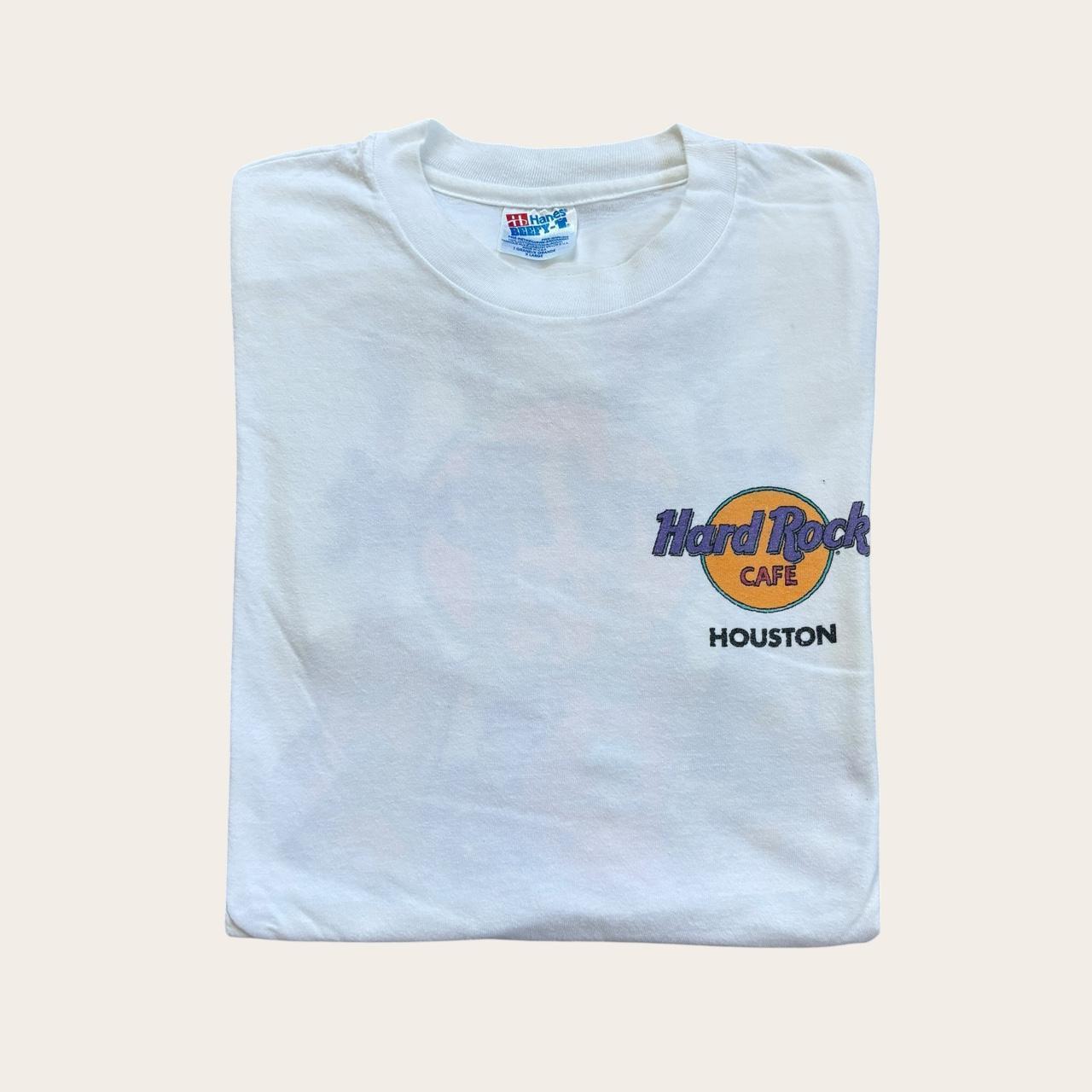 Vintage 90s USA Hard Rock Cafe Houston Texas bar restaurant souvenir t-shirt