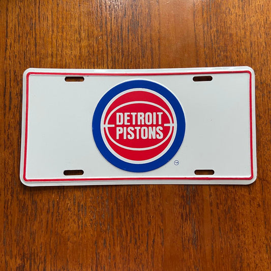 Vintage 90s USA Detroit Pistons NBA basketball promotional American license plate