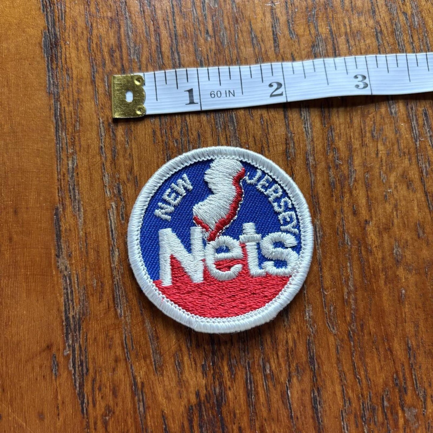 Vintage 80s USA New Jersey Nets NBA basketball embroidered patch