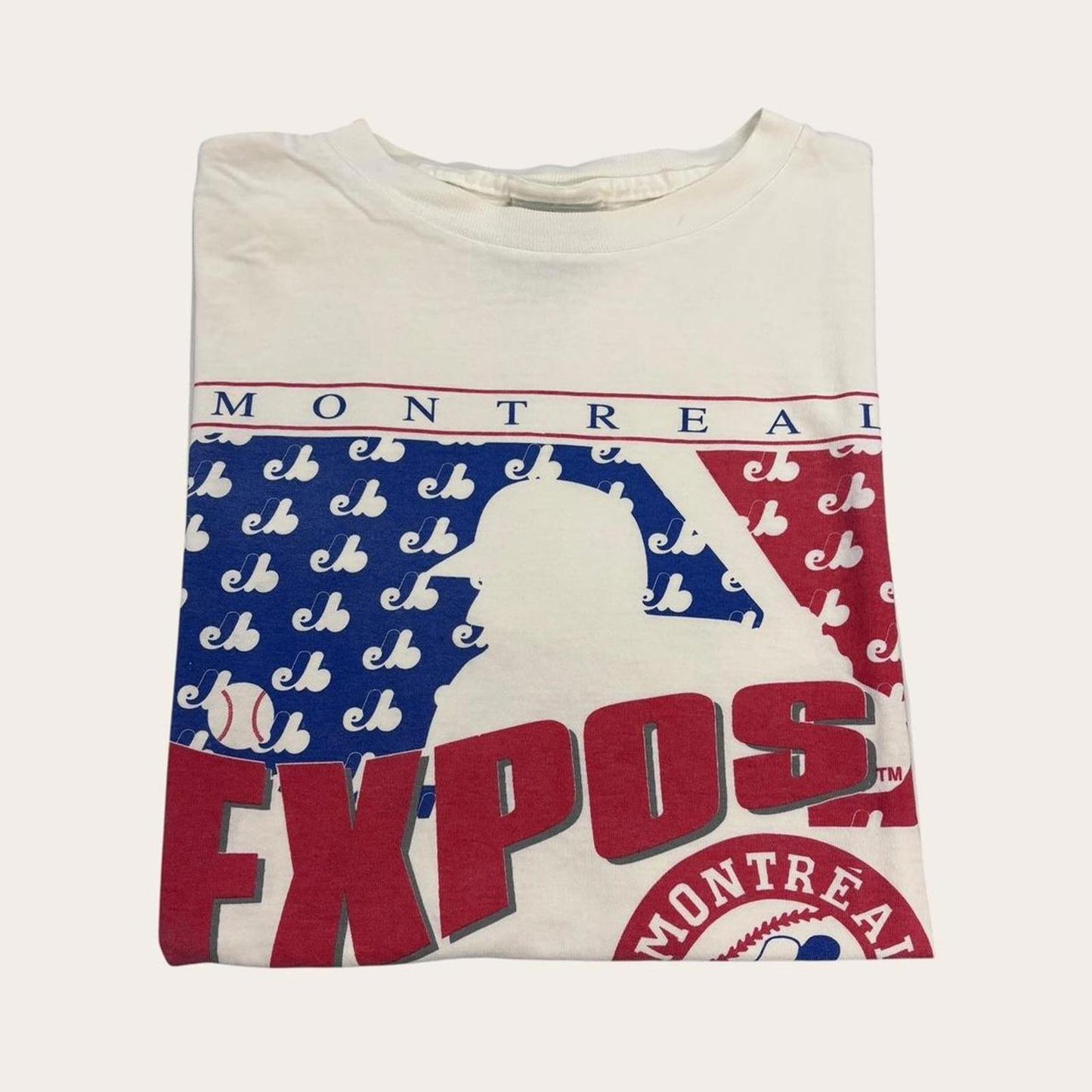 Vintage 90s Montreal Expos MLB Major League baseball Canada graphic t-shirt