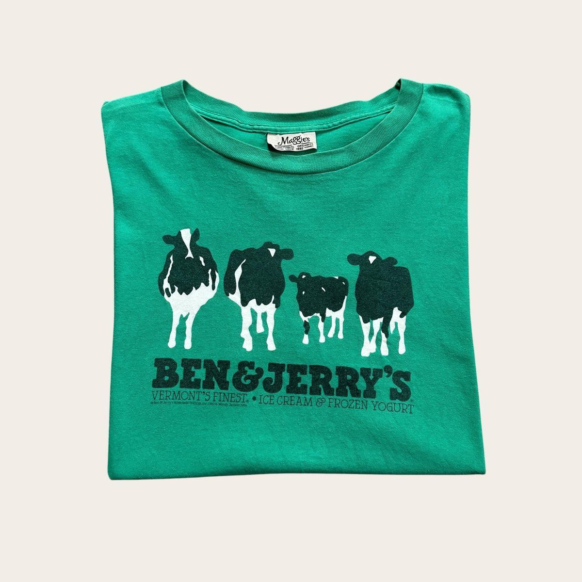 Vintage 90s USA Ben & Jerry’s ice cream Vermont cows t-shirt