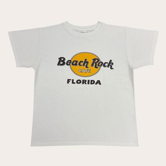 Vintage 90s USA Beach Rock Cafe Florida bar restaurant tourist souvenir t-shirt