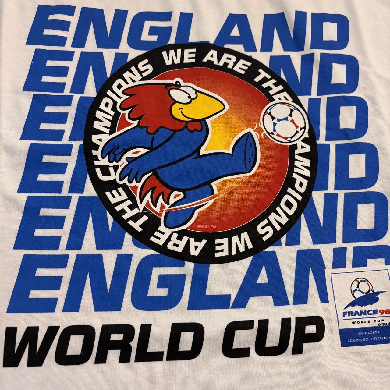Vintage 90s France 98 World Cup FIFA graphic t-shirt