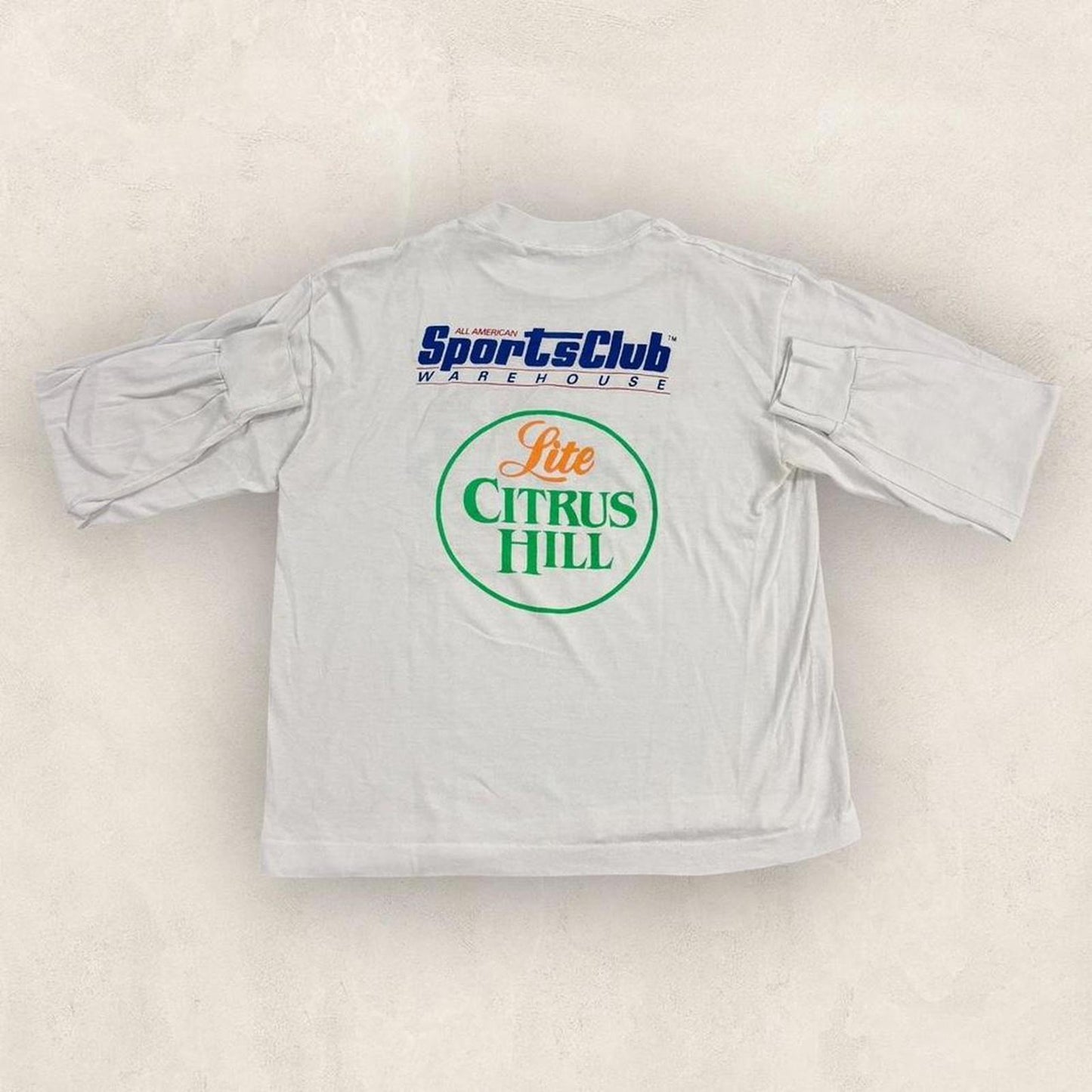Vintage 80s USA California International Marathon running long sleeve t-shirt