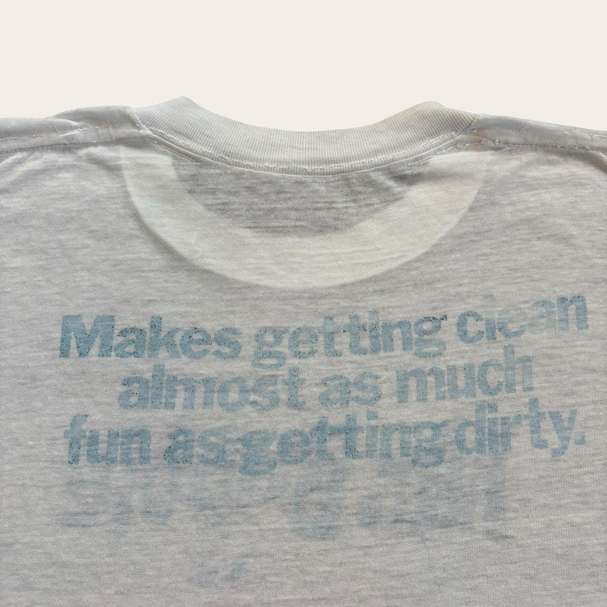 Vintage 80s USA Mr Bubble cleaning promotional t-shirt