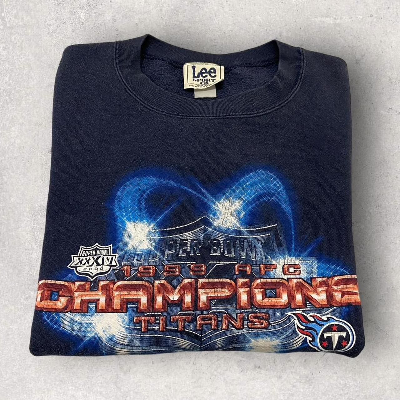 Vintage 90s USA Tennessee Titans AFC Champions Super Bowl NFL American Football sweatshirt