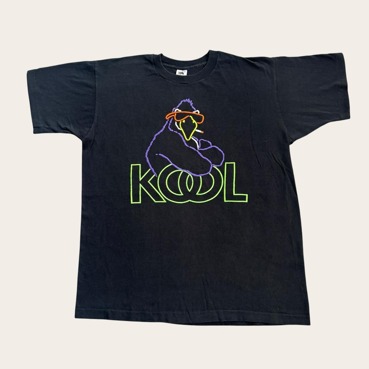 Vintage 90s USA Kool cigarettes neon t-shirt