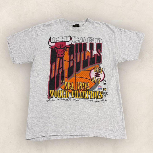 Vintage 90s USA Chicago Bulls NBA Finals basketball 1992 champions t-shirt