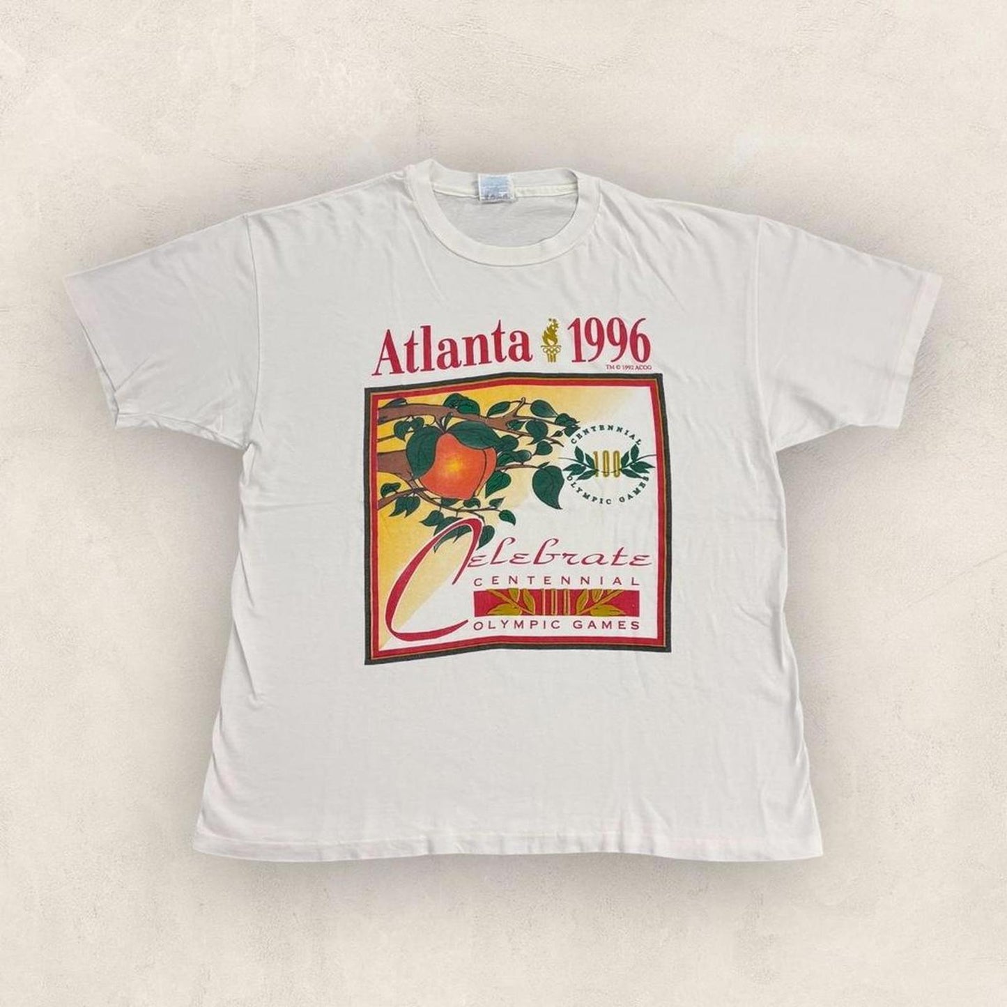 Vintage 90s USA Atlanta Olympics summer games athletics graphic t-shirt