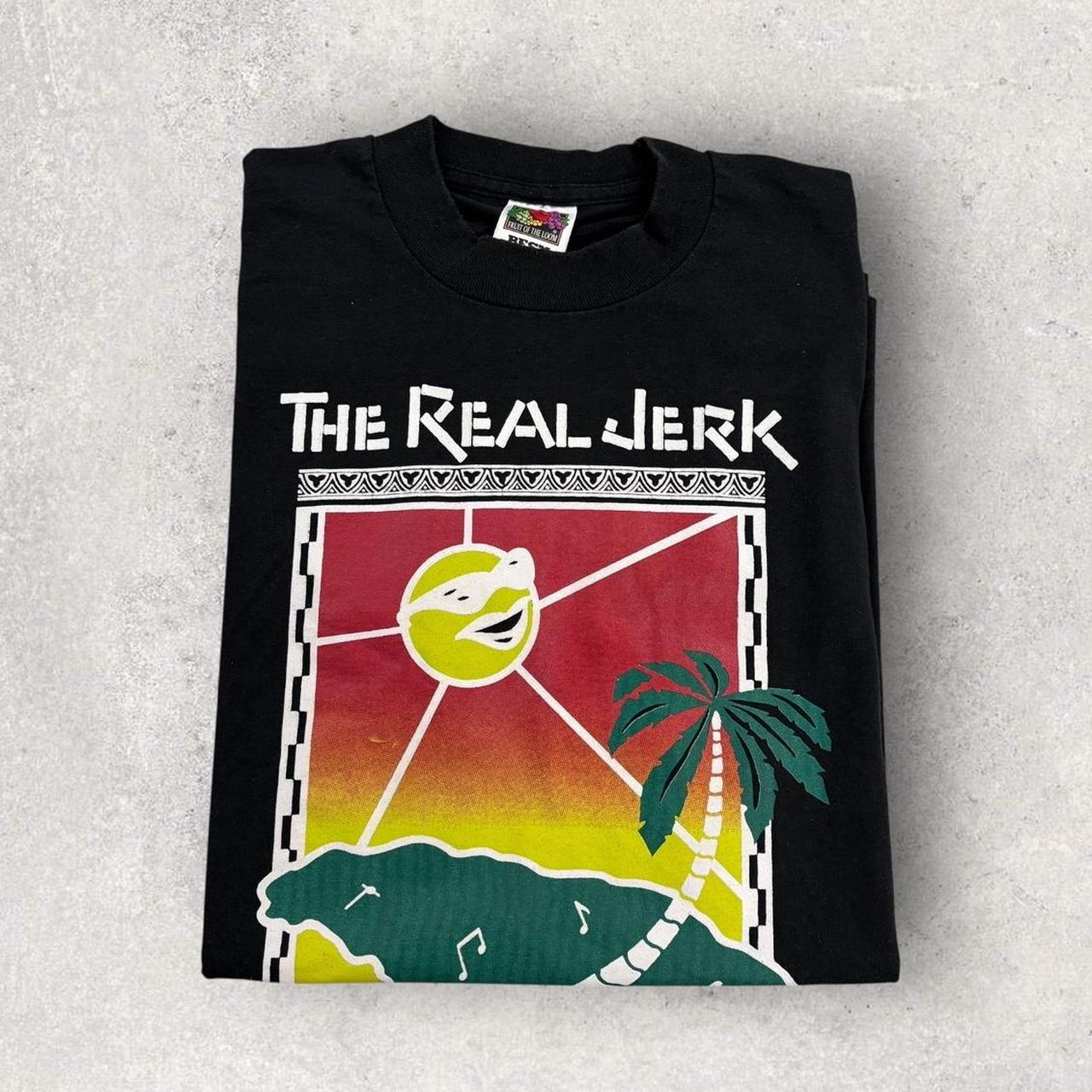 Vintage Y2K Real Jerk Caribbean food restaurant Toronto Canada graphic t-shirt