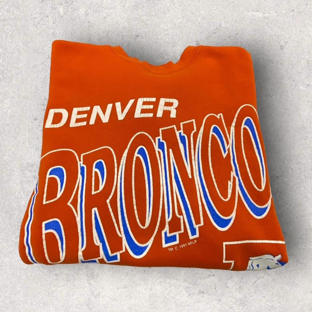 Vintage 90s USA Denver Broncos NFL American Football promotional sweatshirt