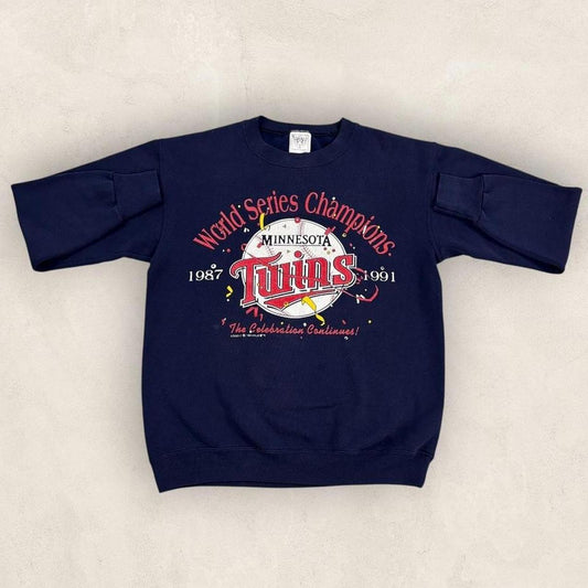 Vintage 90s USA Minnesota Twins MLB baseball World Series Champions sweatshirt