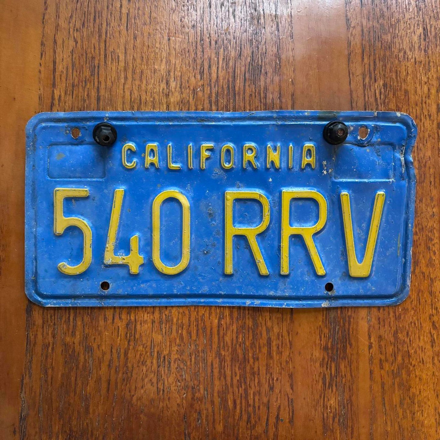 Vintage 70s USA California American license plate