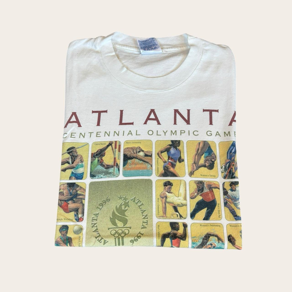 Vintage 90s USA Atlanta Olympics summer games athletics t-shirt