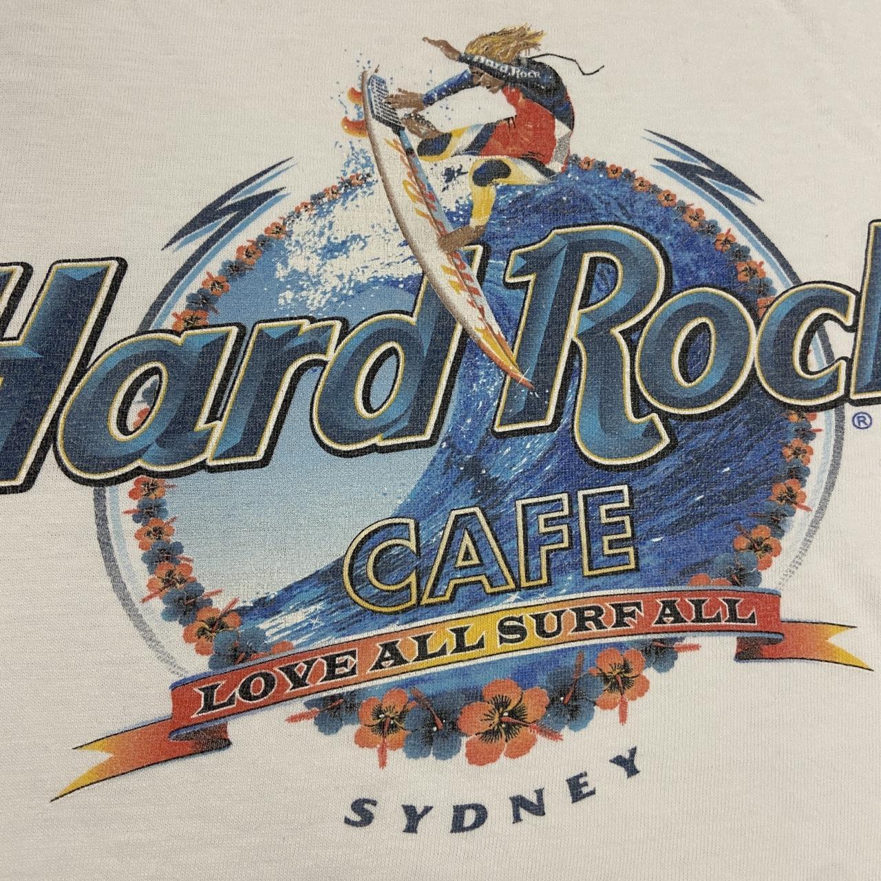 Vintage 90s USA Hard Rock Cafe Sydney Australia Surfing graphic t-shirt