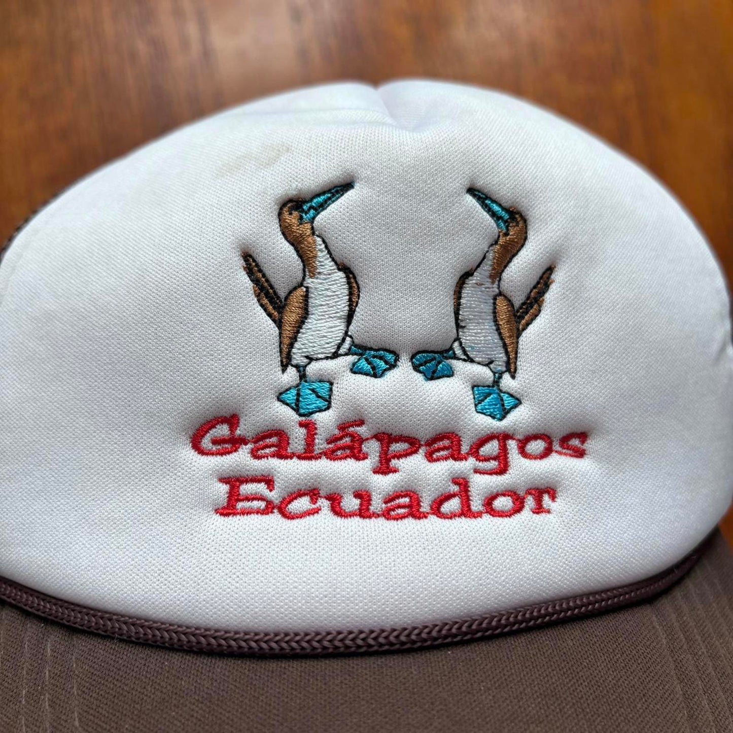 Vintage Y2K Galápagos Islands Ecuador nature wildlife souvenir trucker cap