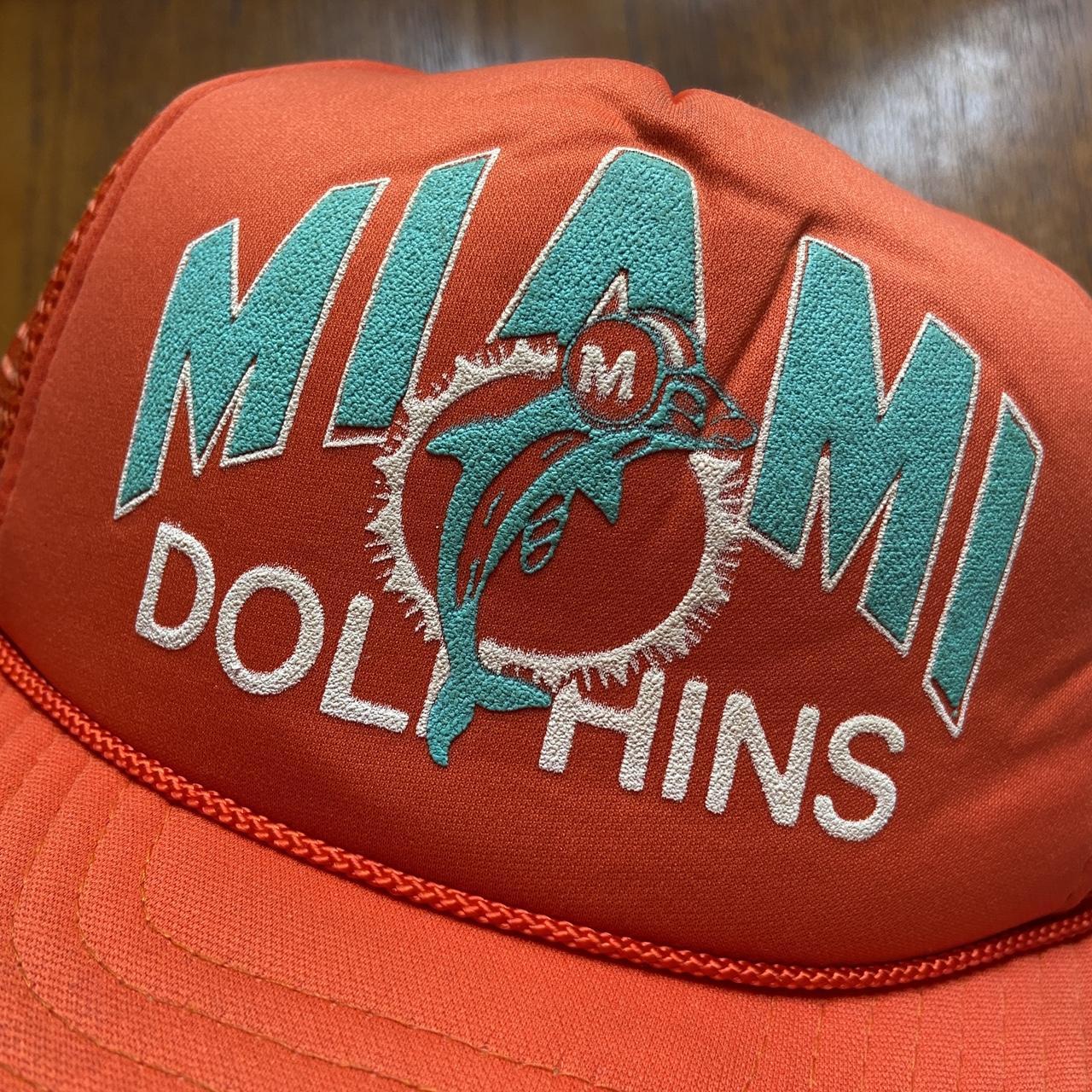 Vintage 90s USA Miami Dolphins NFL American Football promotional graphic cap