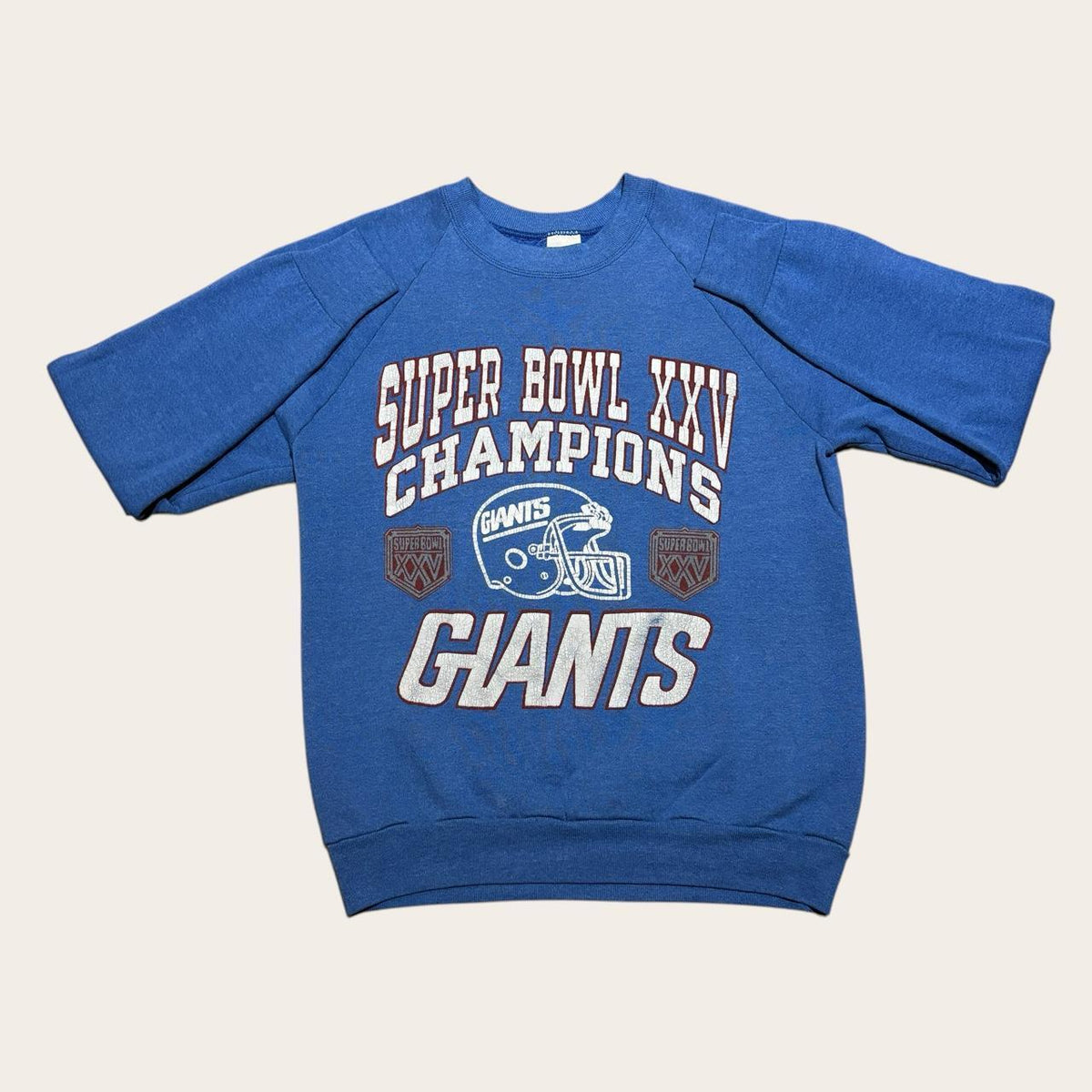 Vintage 90s USA New York Giants Super Bowl 25 NFL American Football sweatshirt