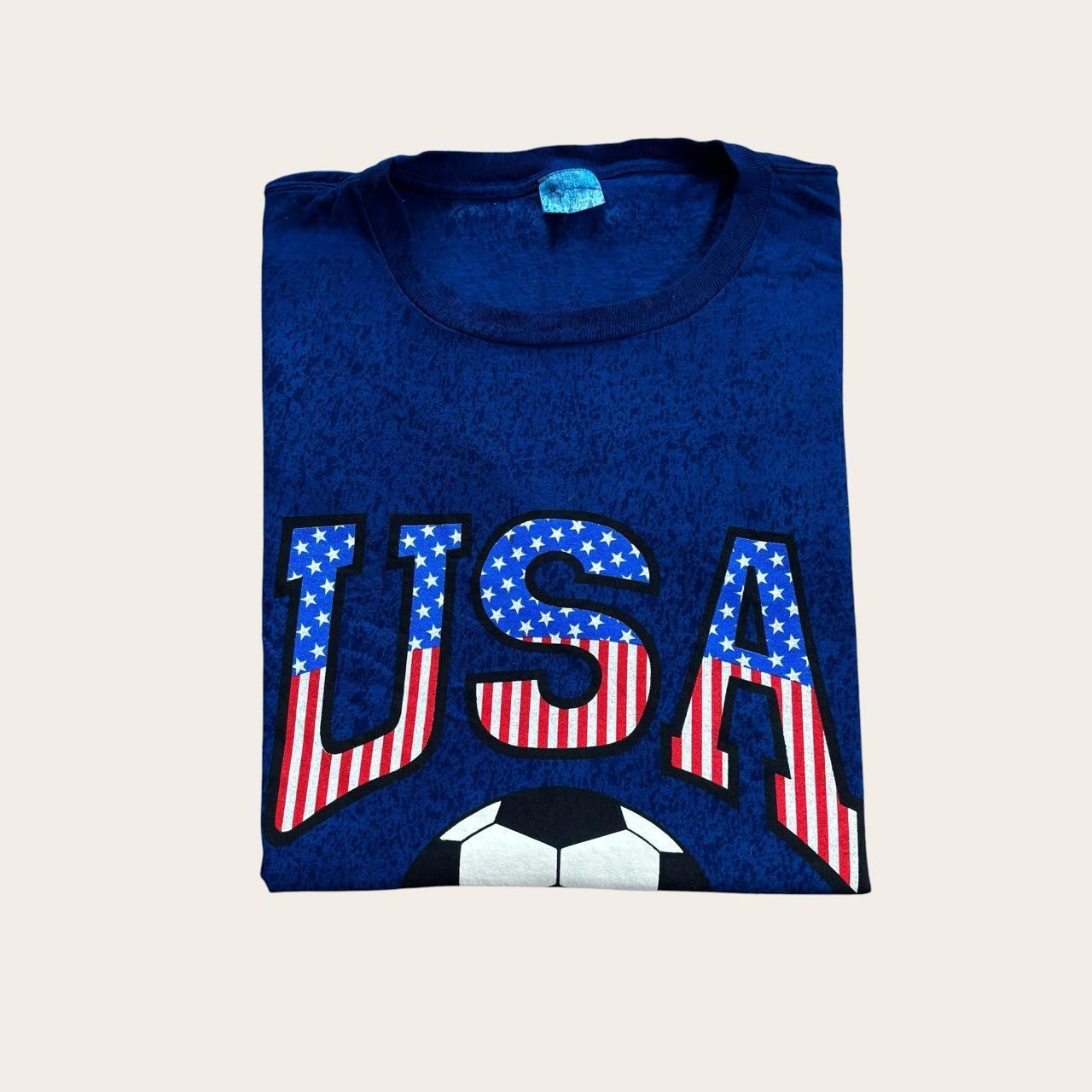 Vintage USA World Cup ‘94 football tournament blue dyed t-shirt