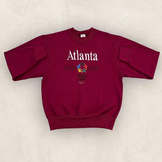 Vintage 90s USA Atlanta Olympics summer games athletics embroidered sweatshirt