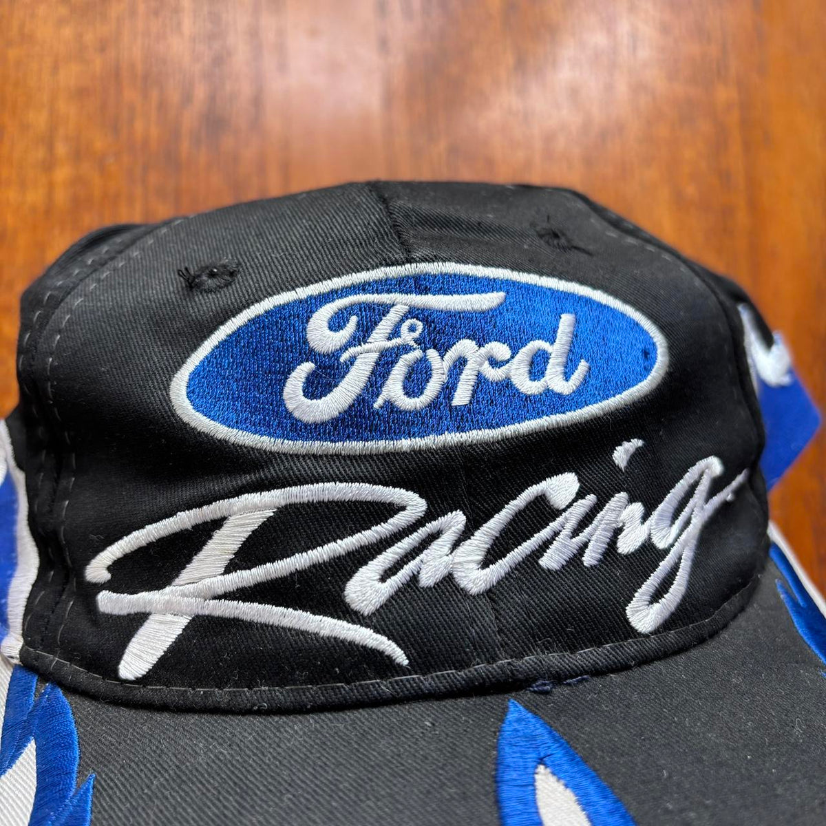 Vintage 90s USA Ford Racing automobile motorsport embroidered baseball ...