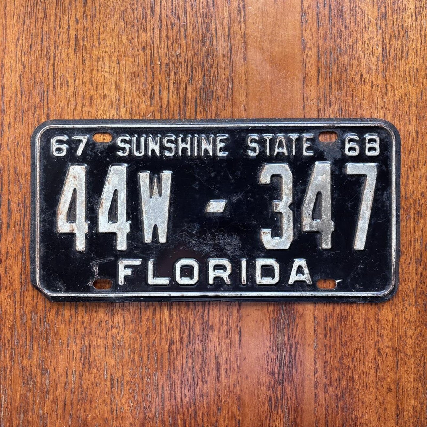 Vintage 60s USA Florida Sunshine State American license plate