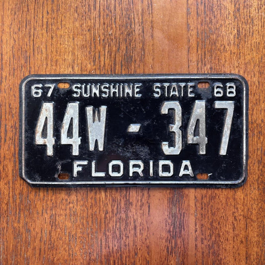 Vintage 60s USA Florida Sunshine State American license plate