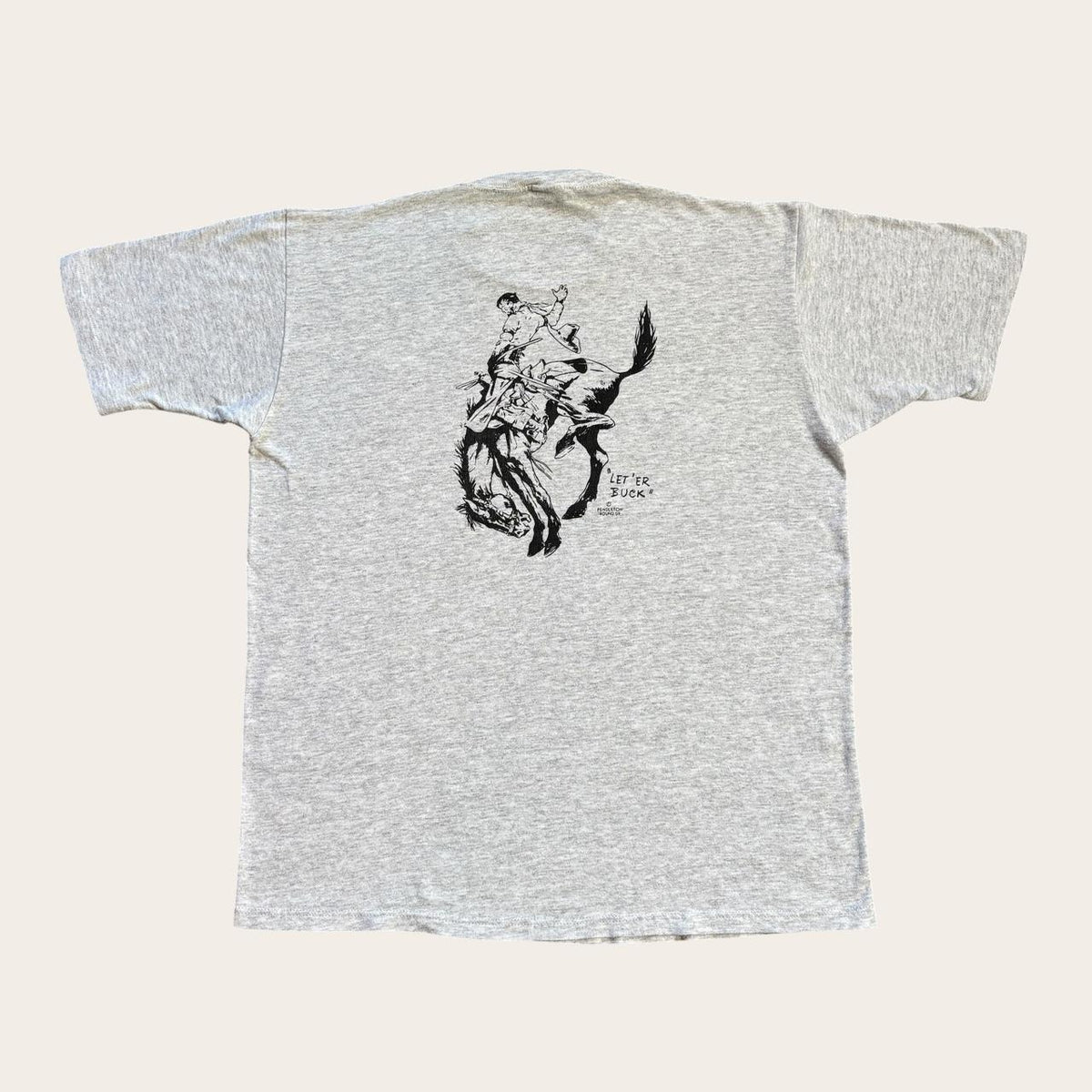 Vintage 90s USA Pendleton round up cowboy rodeo western t-shirt