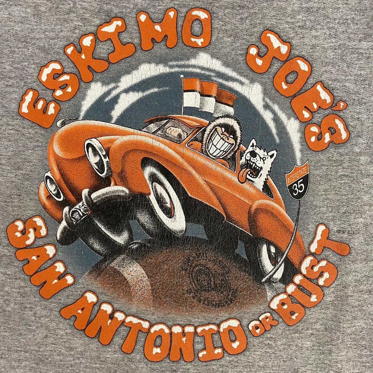 Vintage 90s USA Eskimo Joe’s restaurant San Antonio Texas graphic sweatshirt