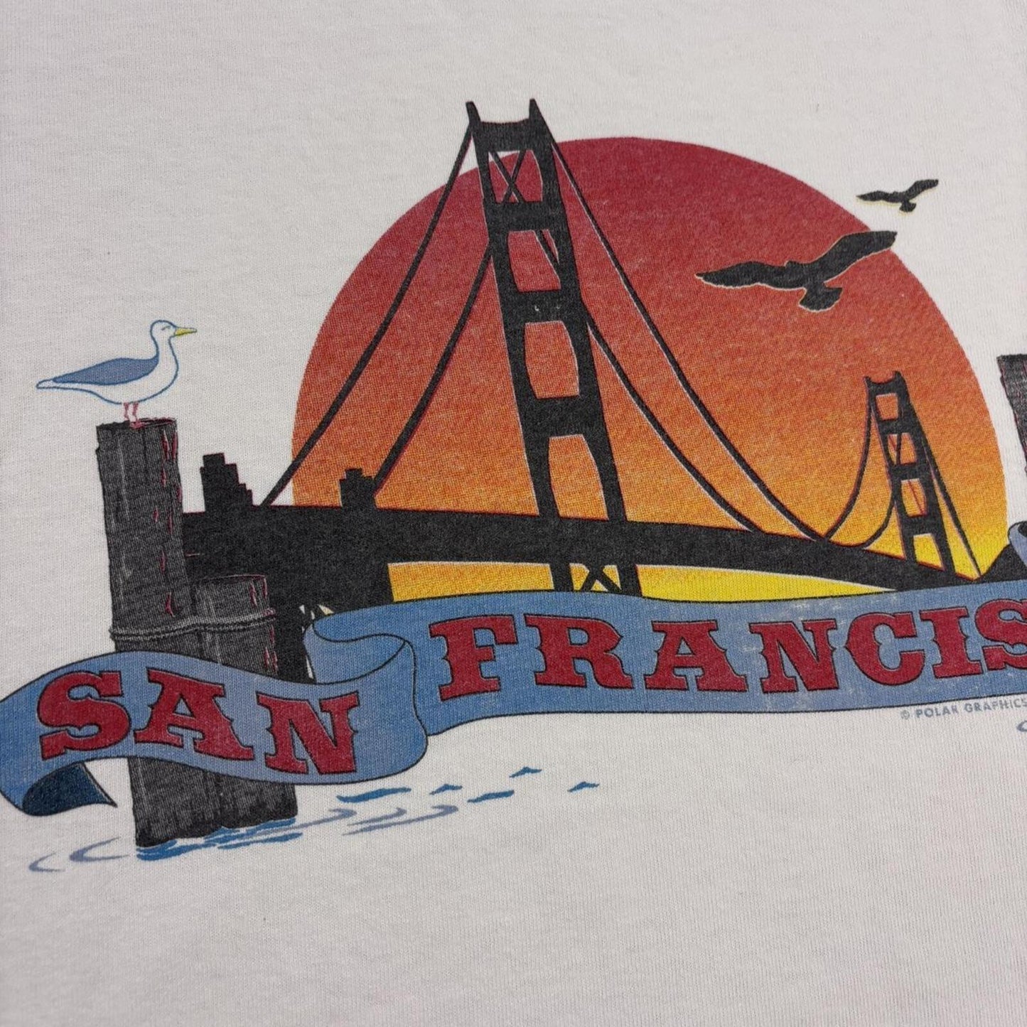Vintage 90s USA San Francisco Golden Gate Bridge California tourist t-shirt