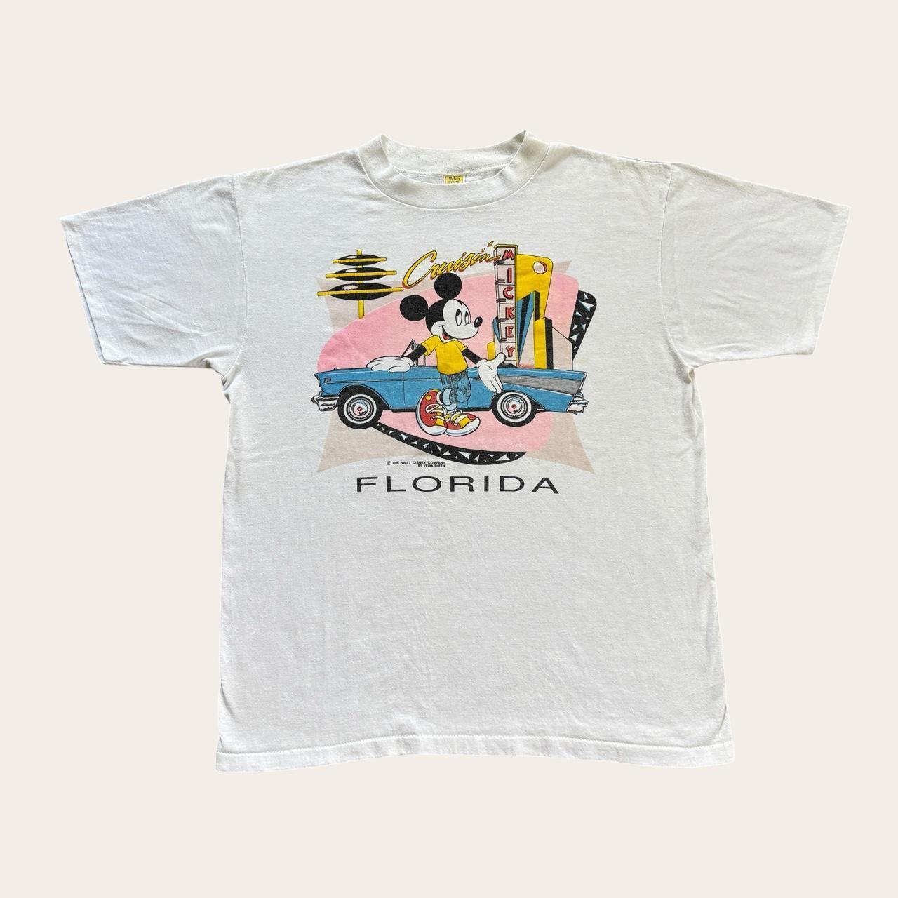 Vintage 80s USA Disney Mickey Mouse cruising Florida t-shirt