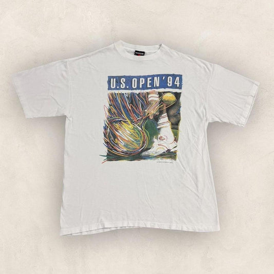 Vintage 90s US Open 94 tennis tournament ATP tour graphic t-shirt
