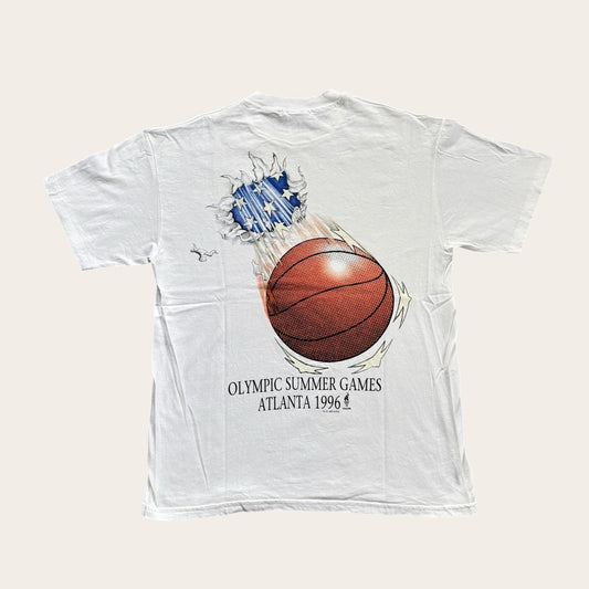Vintage 90s USA Atlanta Olympics summer games basketball t-shirt