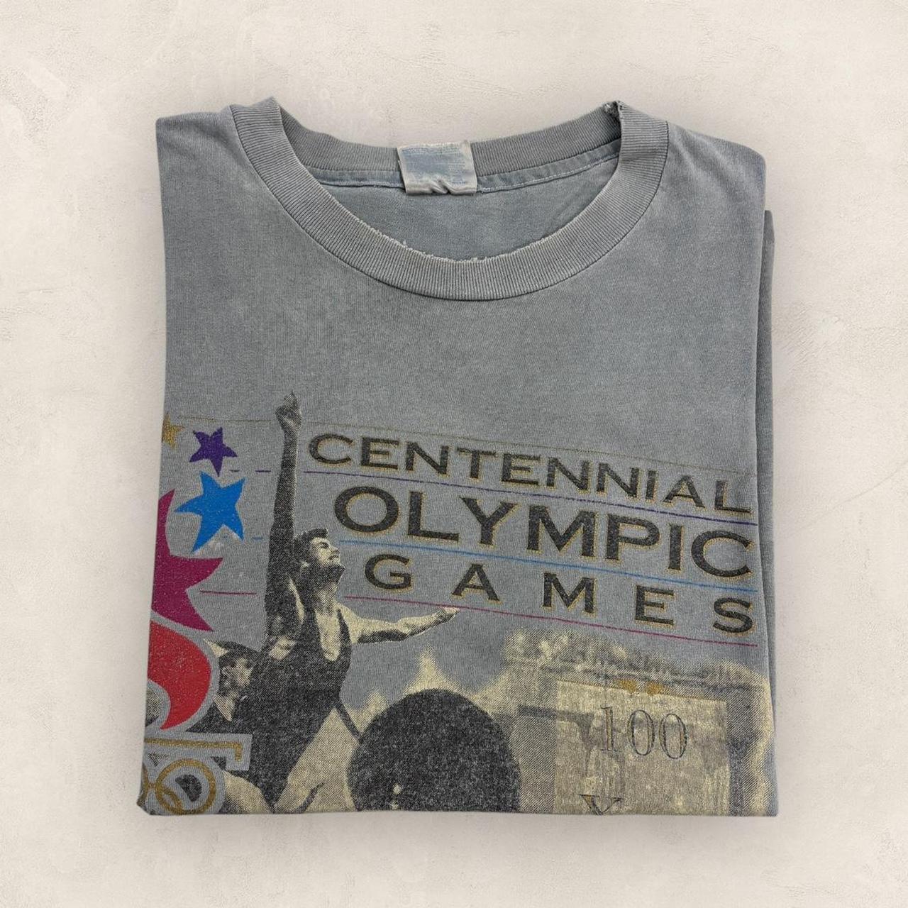 Vintage 90s USA Atlanta Olympics summer games athletics graphic t-shirt