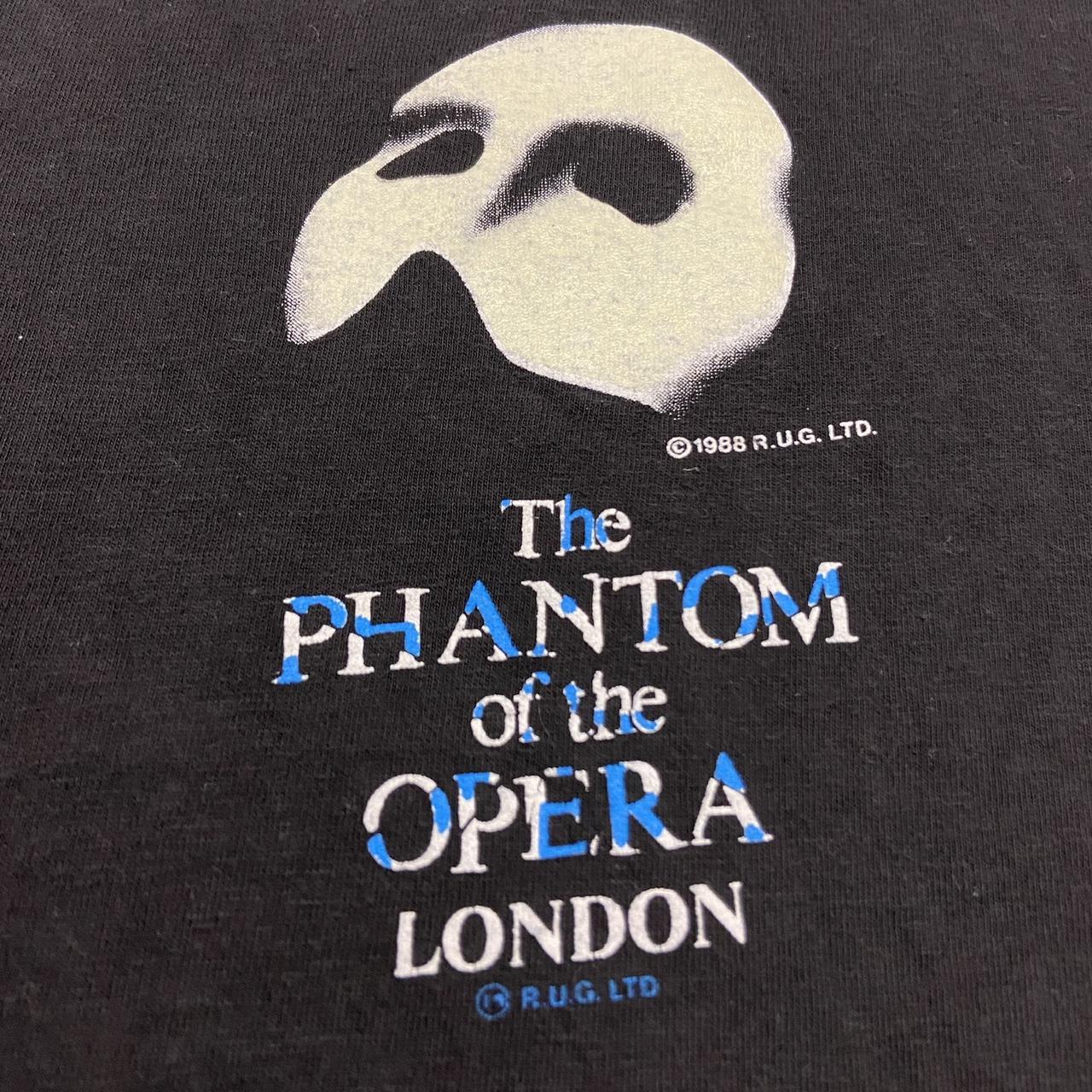 Vintage 80s The phantom of the opera London theatre show West End graphic t-shirt