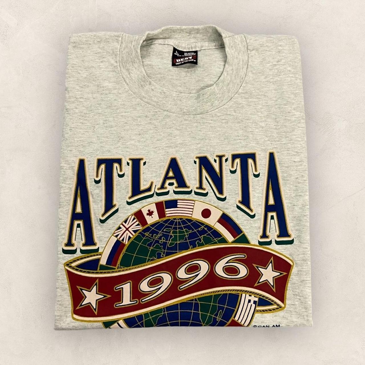 Vintage 90s USA Atlanta Olympics summer games athletics Georgia graphic t-shirt