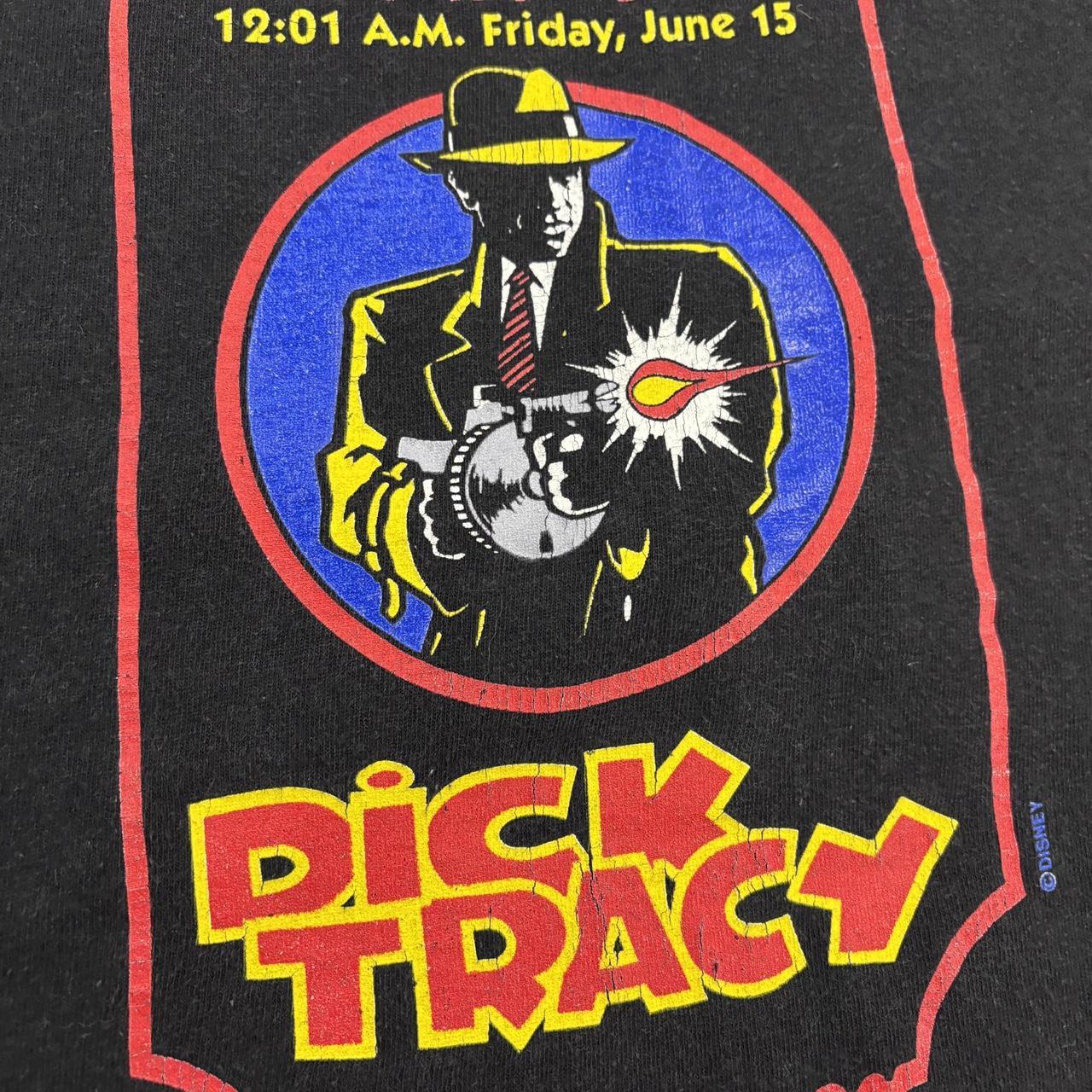 Vintage 90s USA Dick Tracy film movie comic book graphic t-shirt