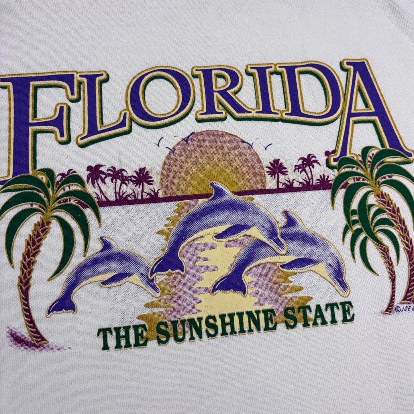 Vintage 90s USA Florida sunshine state tourist souvenir sweatshirt